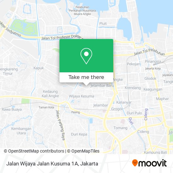 Jalan Wijaya Jalan Kusuma 1A map