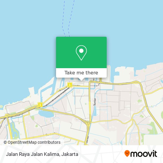 Jalan Raya Jalan Kalima map