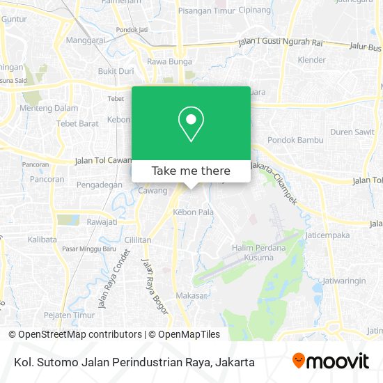 Kol. Sutomo Jalan Perindustrian Raya map