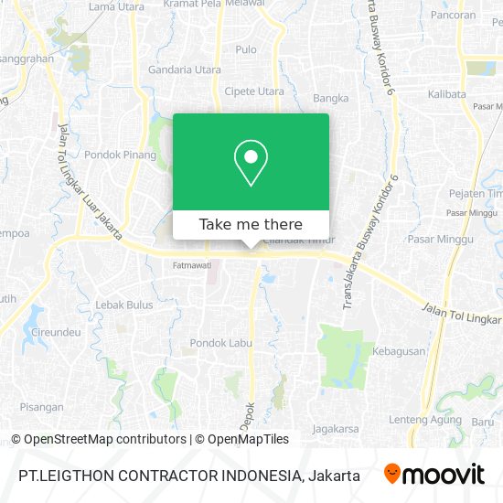 PT.LEIGTHON CONTRACTOR INDONESIA map