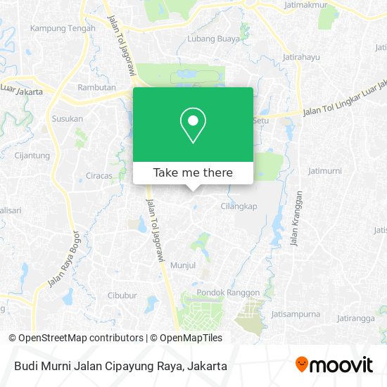 Budi Murni Jalan Cipayung Raya map