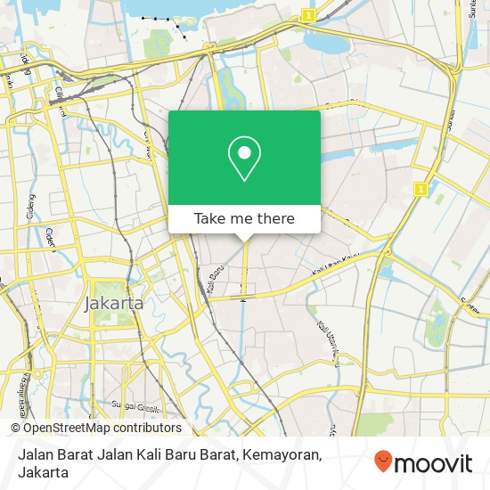 Jalan Barat Jalan Kali Baru Barat, Kemayoran map