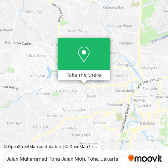 Jalan Muhammad Toha Jalan Moh. Toha map