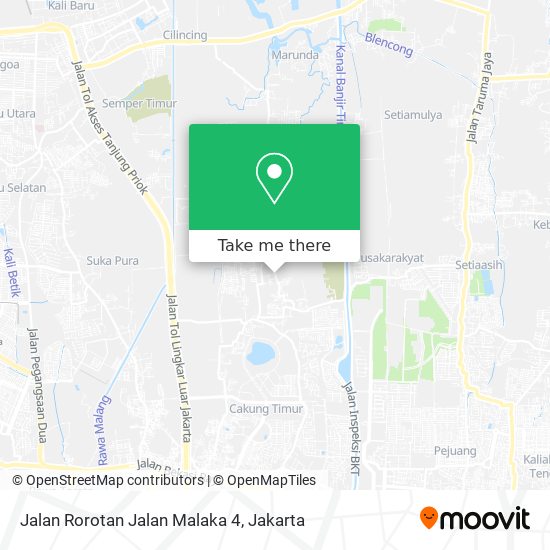 Jalan Rorotan Jalan Malaka 4 map