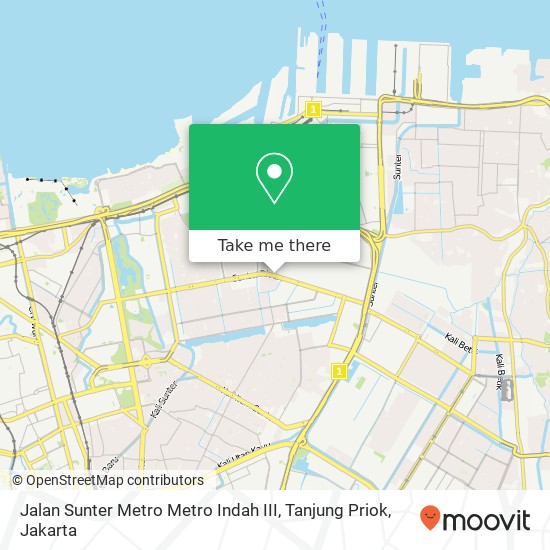 Jalan Sunter Metro Metro Indah III, Tanjung Priok map