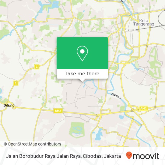 Jalan Borobudur Raya Jalan Raya, Cibodas map