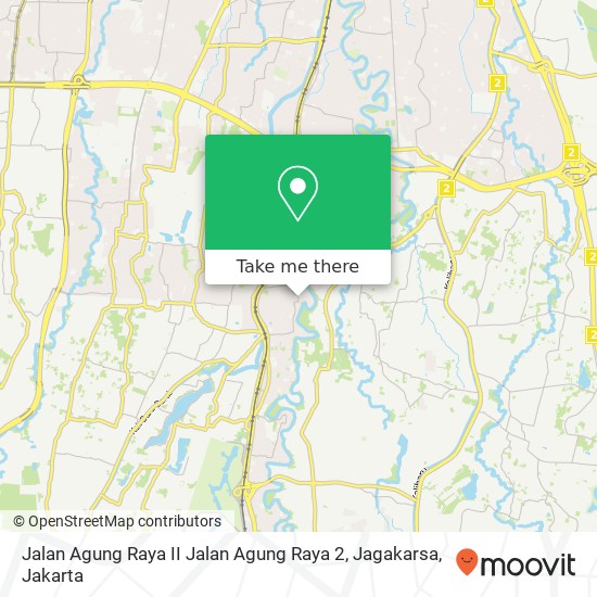 Jalan Agung Raya II Jalan Agung Raya 2, Jagakarsa map