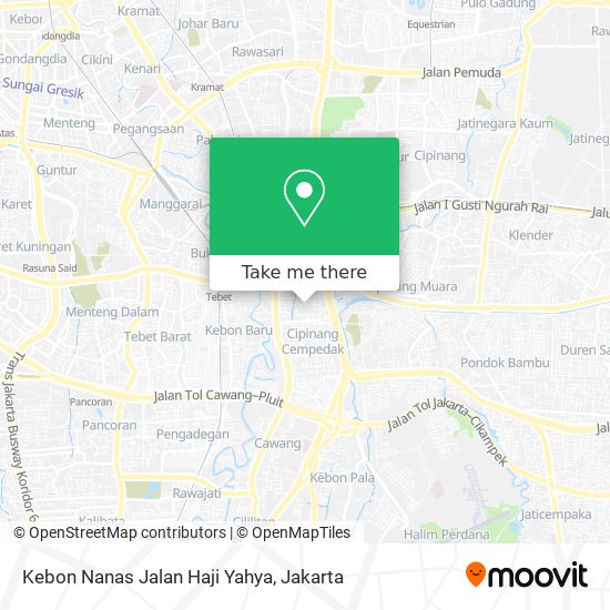 Kebon Nanas Jalan Haji Yahya map