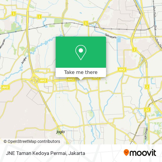 JNE Taman Kedoya Permai map