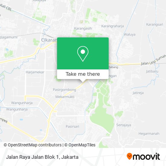 Jalan Raya Jalan Blok 1 map