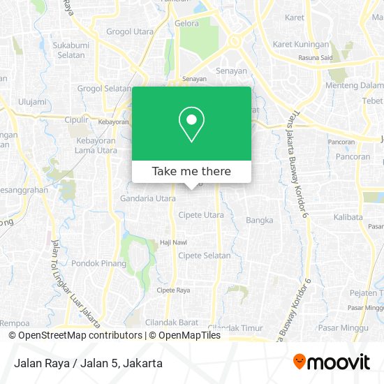 Jalan Raya / Jalan 5 map