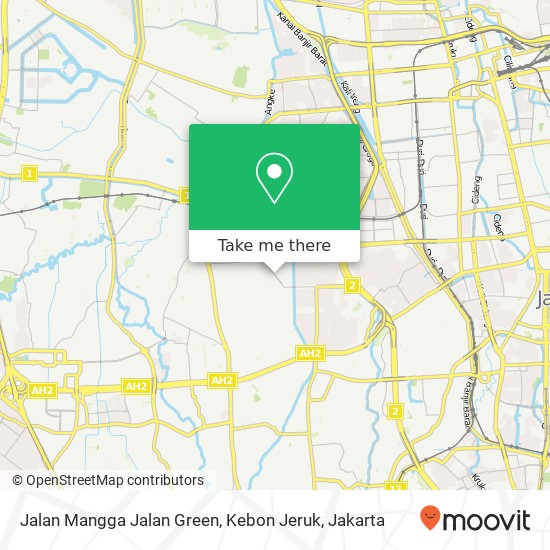 Jalan Mangga Jalan Green, Kebon Jeruk map