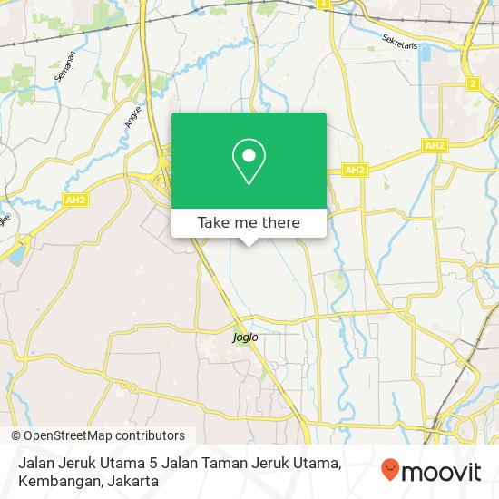 Jalan Jeruk Utama 5 Jalan Taman Jeruk Utama, Kembangan map