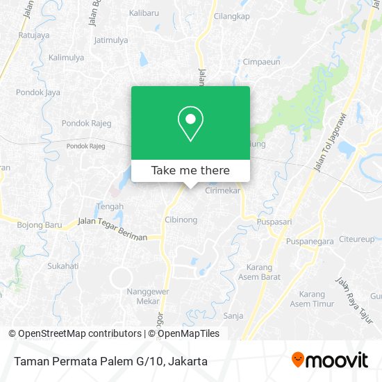 Taman Permata Palem G/10 map