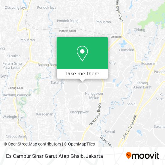 Es Campur Sinar Garut Atep Ghaib map