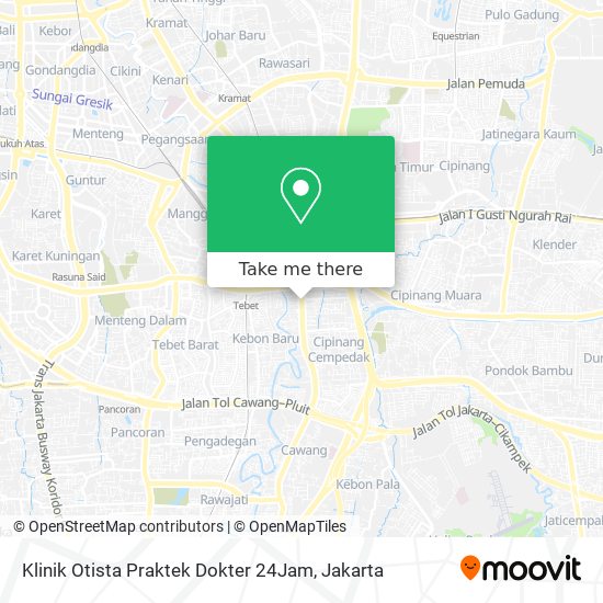 Klinik Otista Praktek Dokter 24Jam map