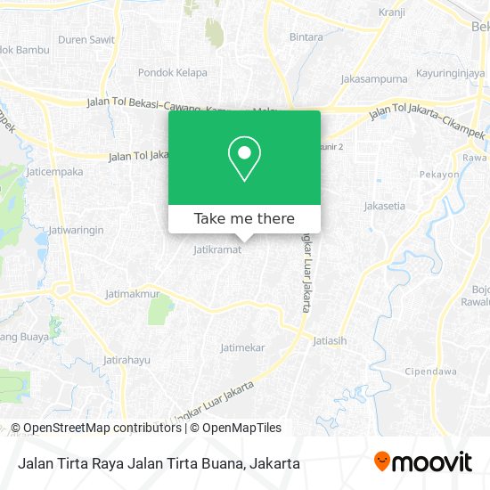 Jalan Tirta Raya Jalan Tirta Buana map