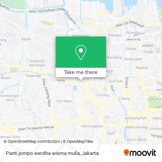 Panti jompo werdha wisma mulia map