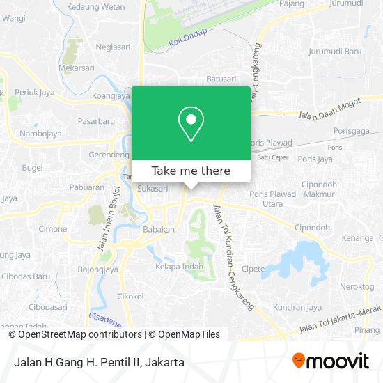 Jalan H Gang H. Pentil II map
