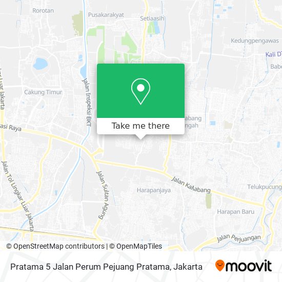 Pratama 5 Jalan Perum Pejuang Pratama map