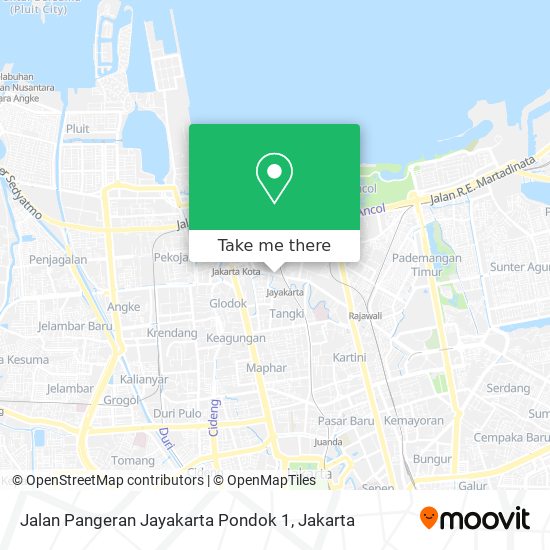 Jalan Pangeran Jayakarta Pondok 1 map