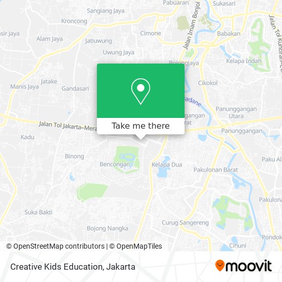 Creative Kids Education map