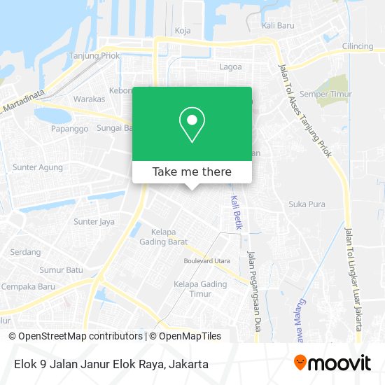 Elok 9 Jalan Janur Elok Raya map