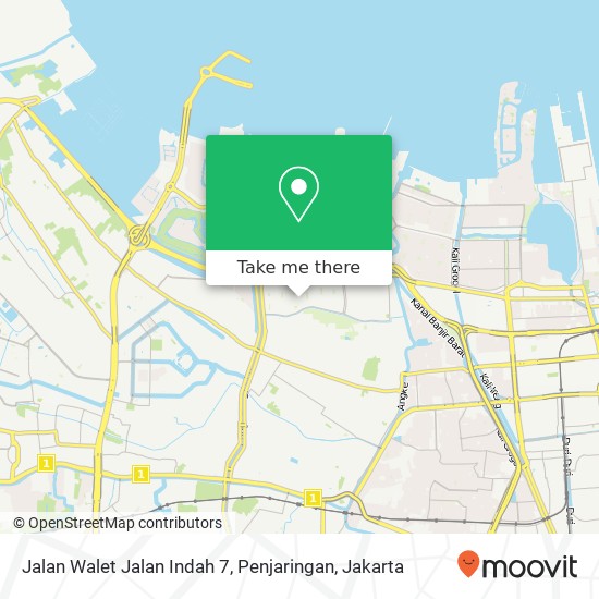 Jalan Walet Jalan Indah 7, Penjaringan map