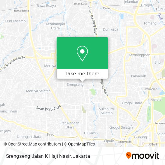Srengseng Jalan K Haji Nasir map