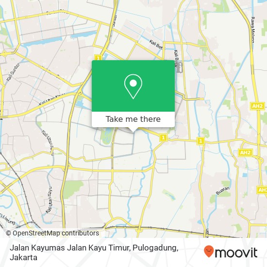 Jalan Kayumas Jalan Kayu Timur, Pulogadung map