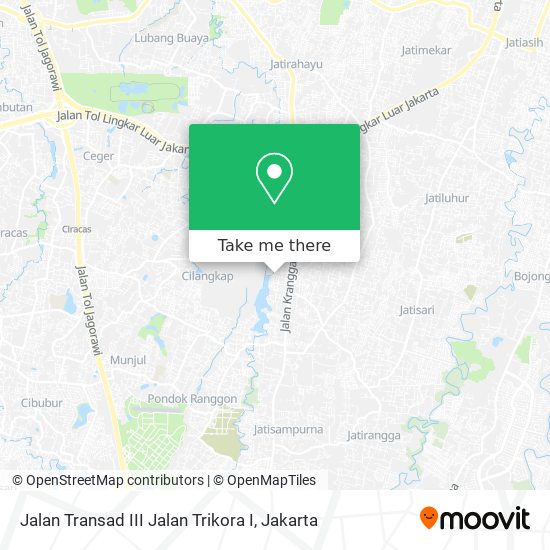 Jalan Transad III Jalan Trikora I map