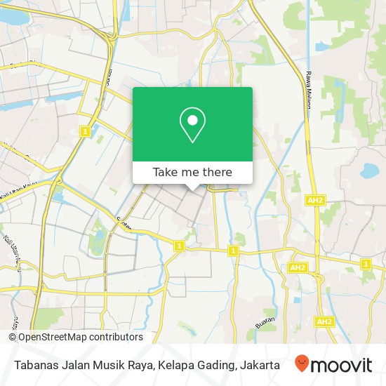 Tabanas Jalan Musik Raya, Kelapa Gading map