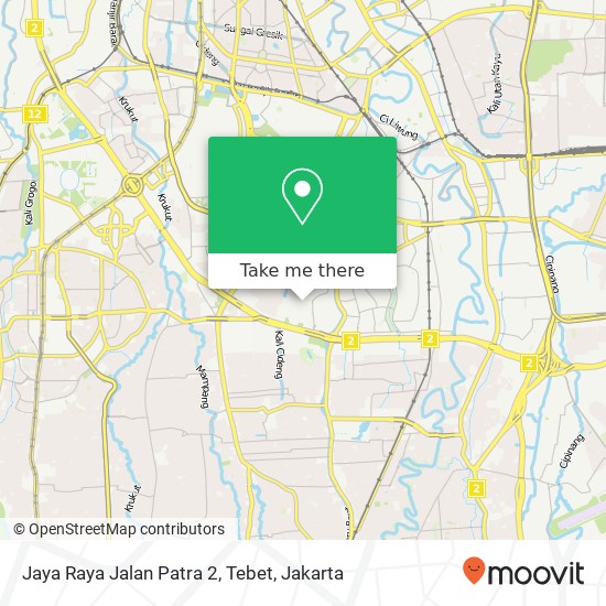 Jaya Raya Jalan Patra 2, Tebet map