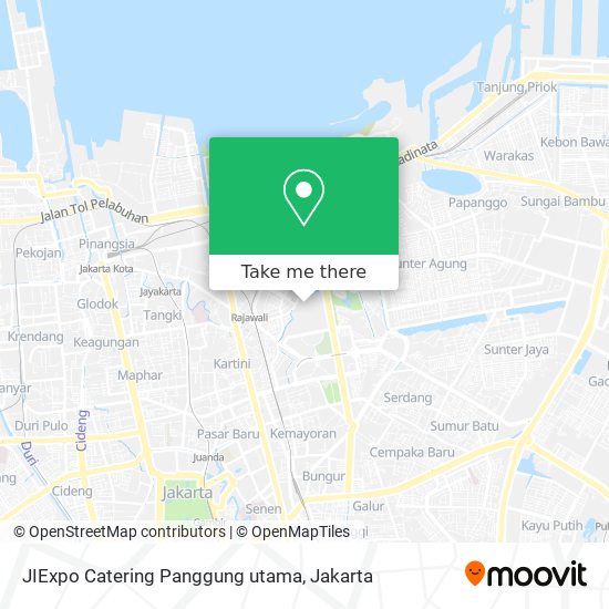 JIExpo Catering Panggung utama map