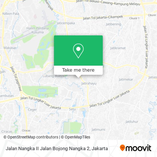 Jalan Nangka II Jalan Bojong Nangka 2 map