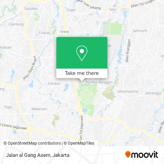 Jalan al Gang Asem map