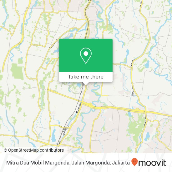 Mitra Dua Mobil Margonda, Jalan Margonda map