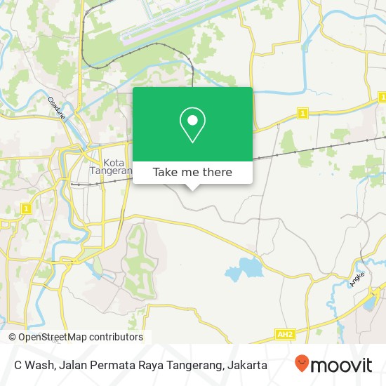 C Wash, Jalan Permata Raya Tangerang map