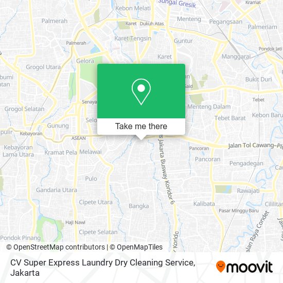 CV Super Express Laundry Dry Cleaning Service map