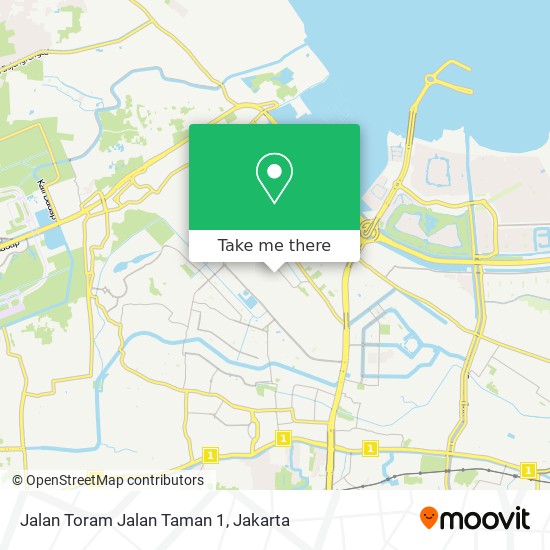 Jalan Toram Jalan Taman 1 map