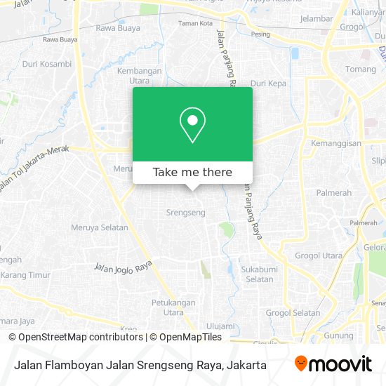 Jalan Flamboyan Jalan Srengseng Raya map