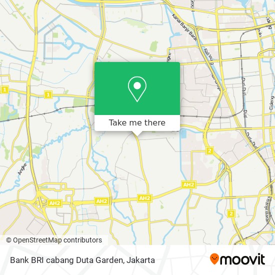 Bank BRI cabang Duta Garden map