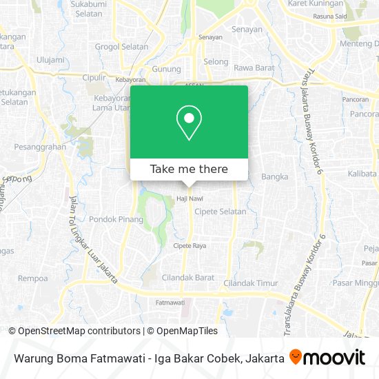 Warung Boma Fatmawati - Iga Bakar Cobek map