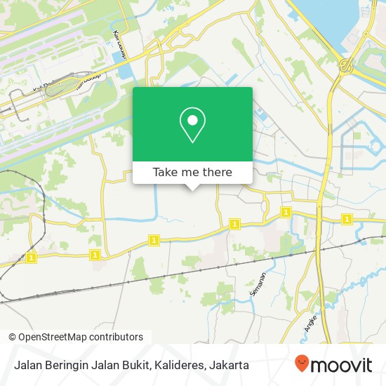 Jalan Beringin Jalan Bukit, Kalideres map