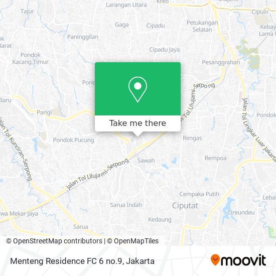 Menteng Residence FC 6 no.9 map