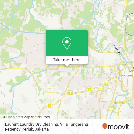 Laurent Laundry Dry Cleaning, Villa Tangerang Regency Periuk map