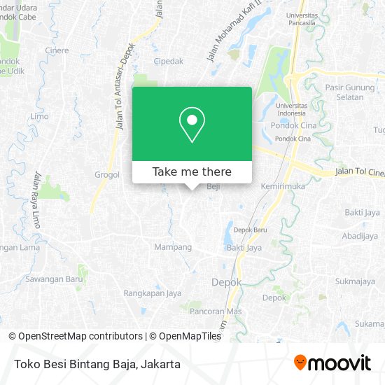 Toko Besi Bintang Baja map