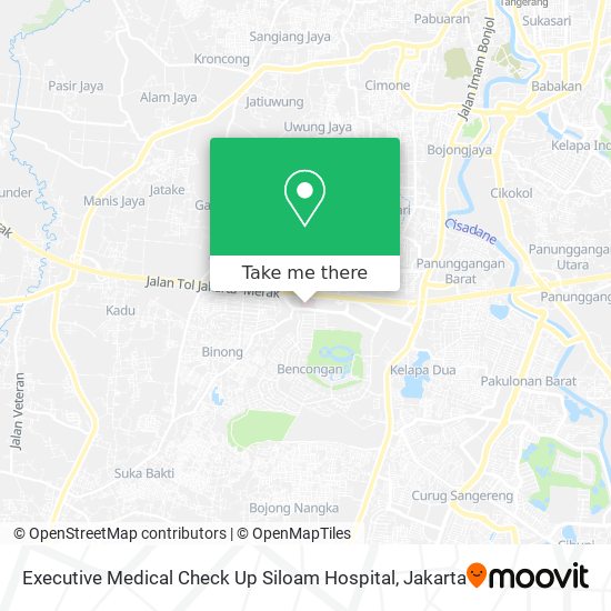 Executive Medical Check Up Siloam Hospital map