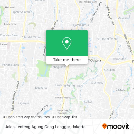 Jalan Lenteng Agung Gang Langgar map