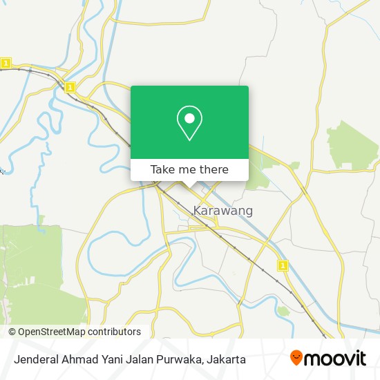 Jenderal Ahmad Yani Jalan Purwaka map